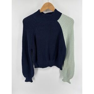 NWT AMO Tahoe Ribbed Sweater Sz S Alpaca Blend Mock Neck Limited Edition $298